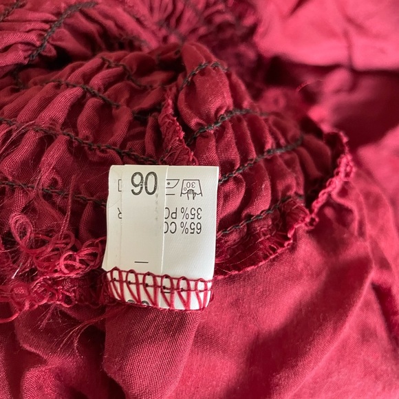 Mommy and me brand new burgundy dresses, size S adult and 9-12M kids - Picture 3 of 4